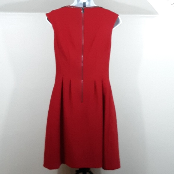 Vince Camuto Embellished Fit Flare Dress - Picture 5 of 8